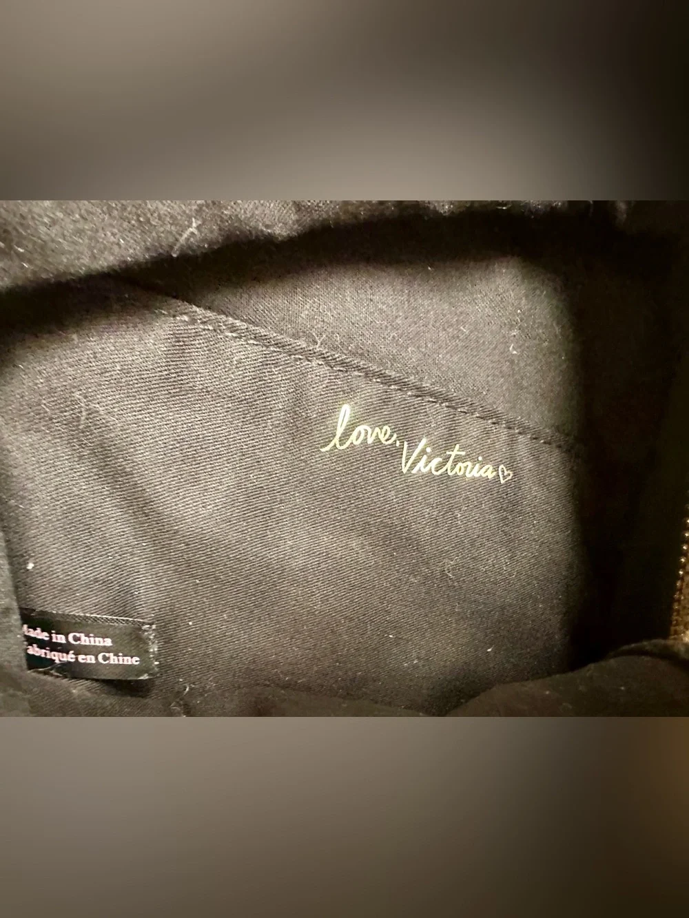 Victoria Secret Metallic Crackle Mini City Backpack